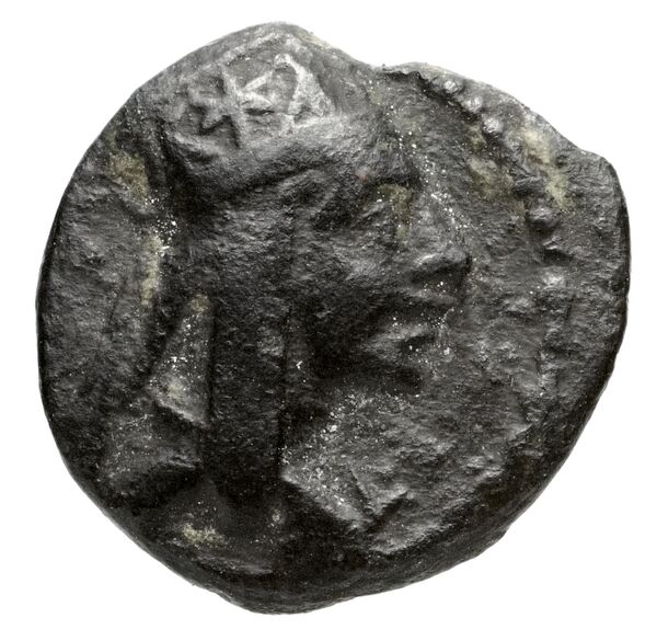 аверс Tigranes II of Armenia Tigranocerta Kovacs 2016 80, 84, 88, 92