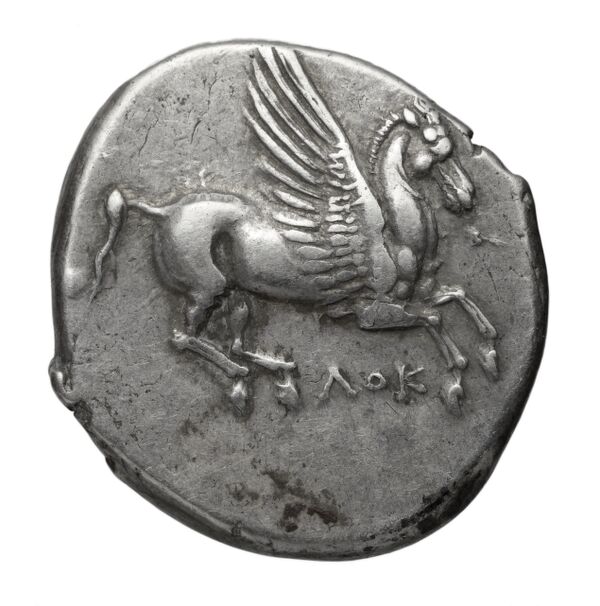 Locri Epizephyrii Historia Numorum Italy 2336-2342, аверс, BnF (IRIS)