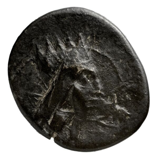 Tigranes II of Armenia Tigranocerta Kovacs 2016 124, аверс, BnF (IRIS)