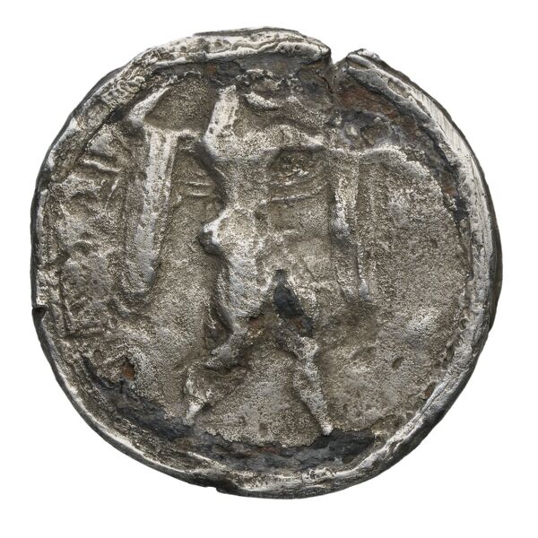 Poseidonia Historia Numorum Italy 1107, аверс, BnF (IRIS)