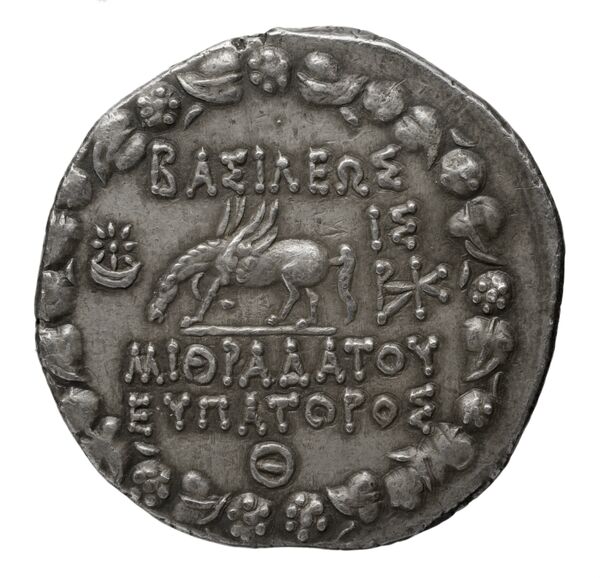 Mithradates VI Pontus Callataÿ 1997 Realistic, dated, реверс, bnf-iris