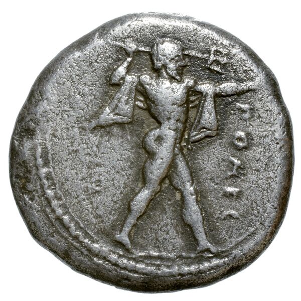 Poseidonia Historia Numorum Italy 1116, аверс, BnF (IRIS)