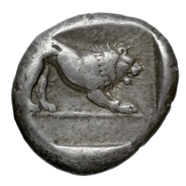 Hecatomnus of Caria Mylasa Konuk 1998 B7, реверс, BnF (IRIS)