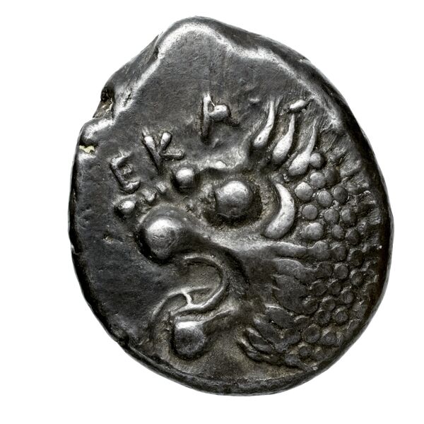 Hecatomnus of Caria Mylasa Konuk 1998 A1, аверс, BnF (IRIS)