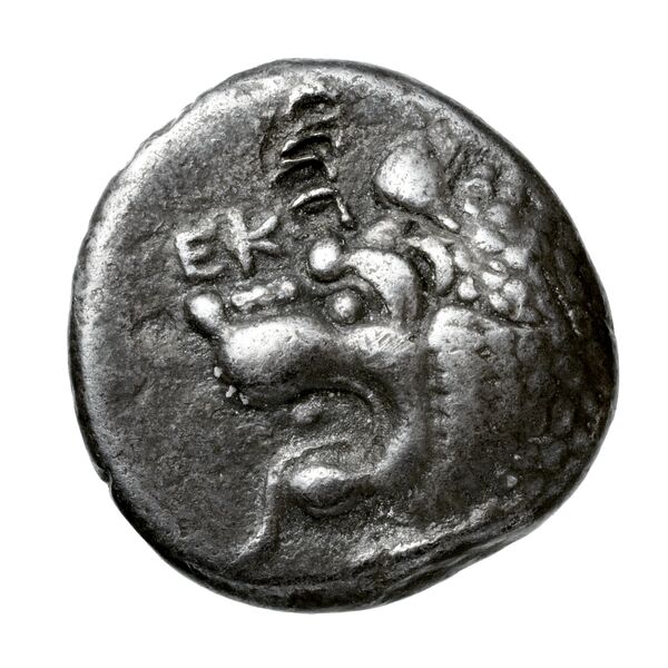 Hecatomnus of Caria Mylasa Konuk 1998 A1, аверс, BnF (IRIS)