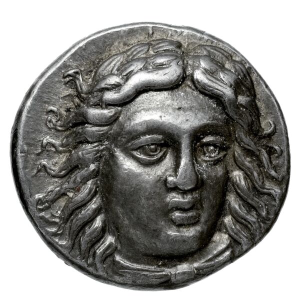 Mausolus of Caria Halicarnassus Konuk 1998 B5, аверс, bnf-iris