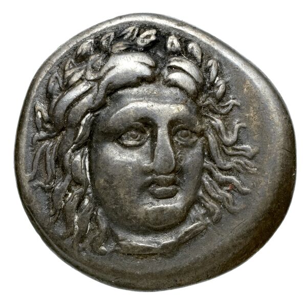 Pixodarus of Caria Halicarnassus Konuk 1998 A1, аверс, BnF (IRIS)