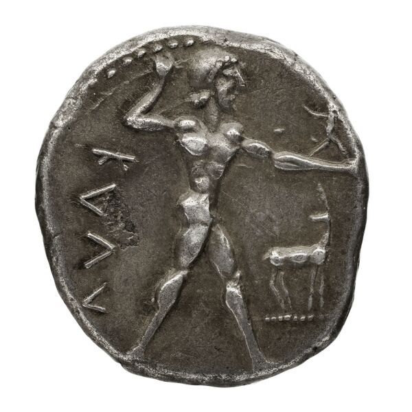 Caulonia Historia Numorum Italy 2046, аверс, bnf-iris