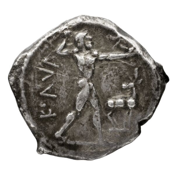 Caulonia Historia Numorum Italy 2046, аверс, bnf-iris
