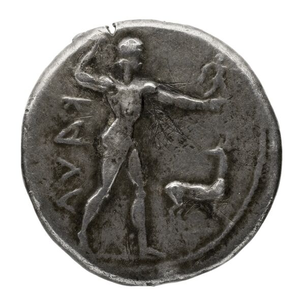 Caulonia Historia Numorum Italy 2046, аверс, bnf-iris