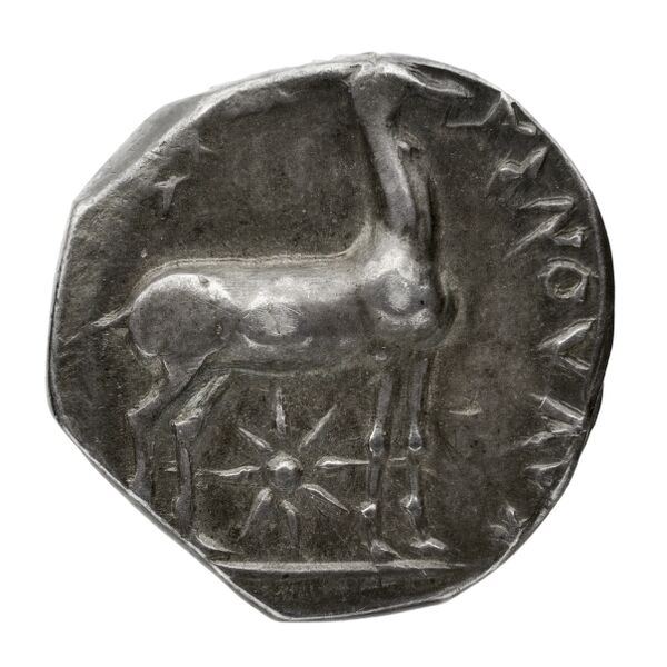Caulonia Historia Numorum Italy 2051-2052, реверс, bnf-iris