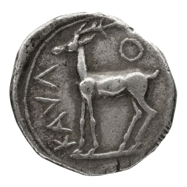 Caulonia Historia Numorum Italy 2049, реверс, bnf-iris
