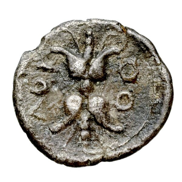 Locri Epizephyrii Historia Numorum Italy 2332-2333, реверс, BnF (IRIS)
