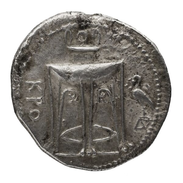 Croton Historia Numorum Italy 2170-2176, реверс, BnF (IRIS)