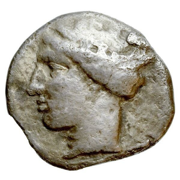 Cumae Historia Numorum Italy 532, аверс, BnF (IRIS)