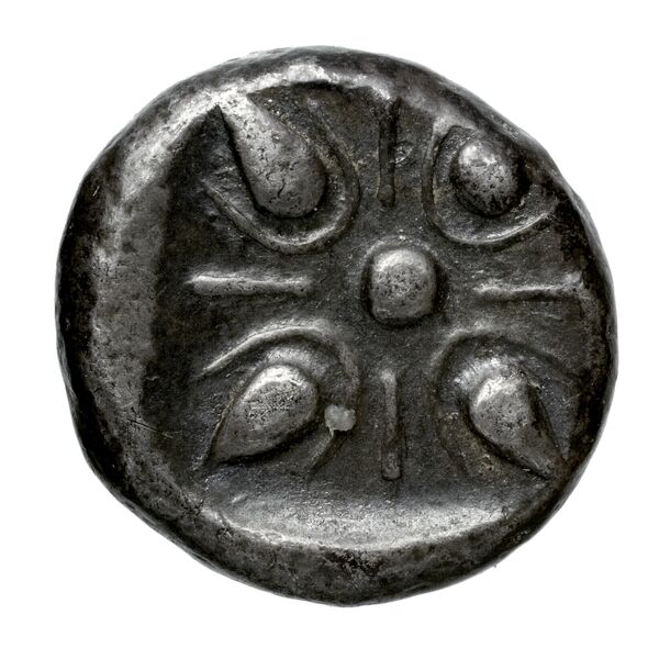 Hecatomnus of Caria Mylasa Konuk 1998 A1, реверс, BnF (IRIS)
