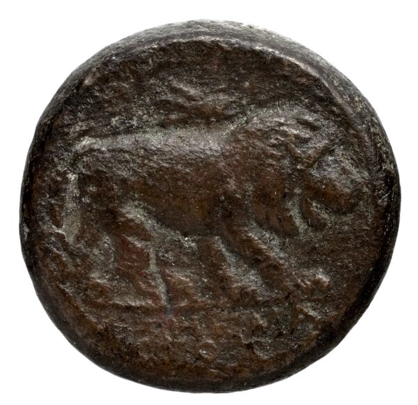 реверс Erythrae Kinns 1980 Period III, AR V
