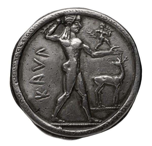 Caulonia Historia Numorum Italy 2035-2036, аверс, bnf-iris