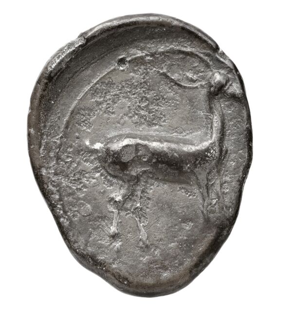 Caulonia Historia Numorum Italy 2051-2052, реверс, bnf-iris