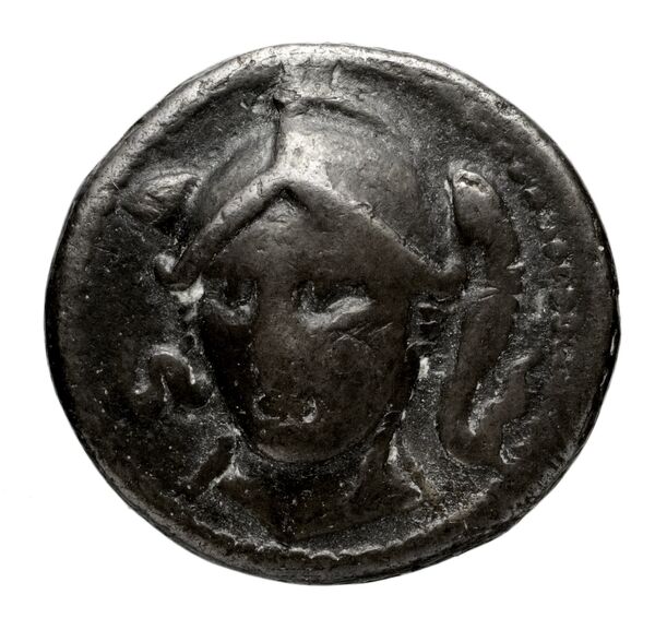 Locri Epizephyrii Historia Numorum Italy 2345-2346, аверс, BnF (IRIS)