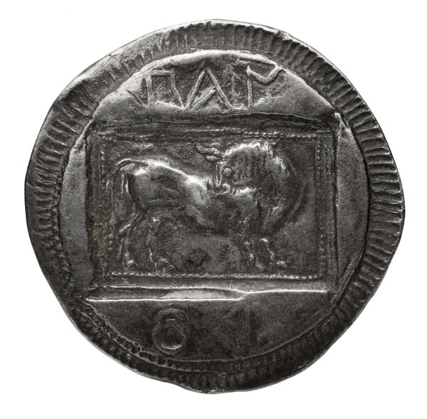 Croton Historia Numorum Italy 2097, реверс, BnF (IRIS)