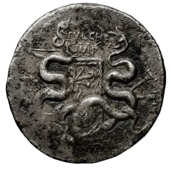Ap. Claudius Ap. f. Pulcher, governor of Cilicia Apamea in Phrygia Metcalf 2017 VII, реверс, bnf-iris