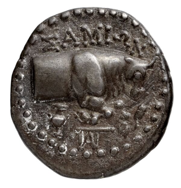 Samos Barron 1966 Last silver tetrobols, реверс, bnf-iris