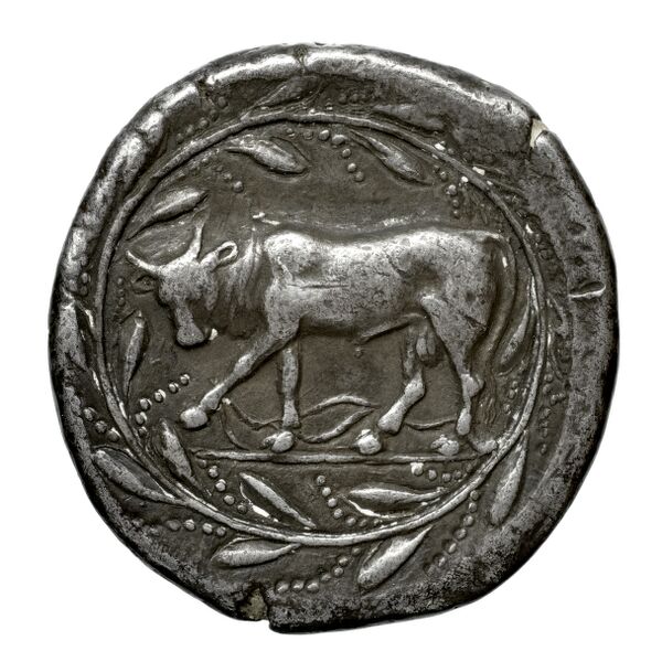 Neapolis Historia Numorum Italy 592, реверс, bnf-iris