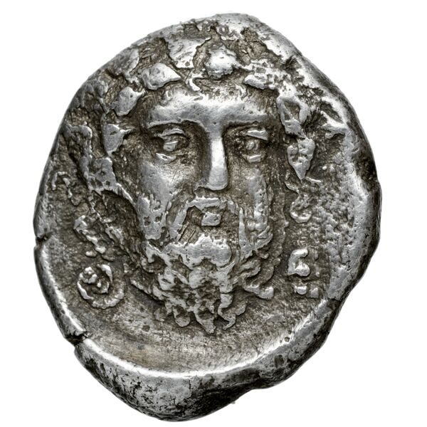 Chalcidian League Olynthus Robinson /Clement 1938 Group A-M, tetradrachms and tetrobols, реверс, bnf-iris