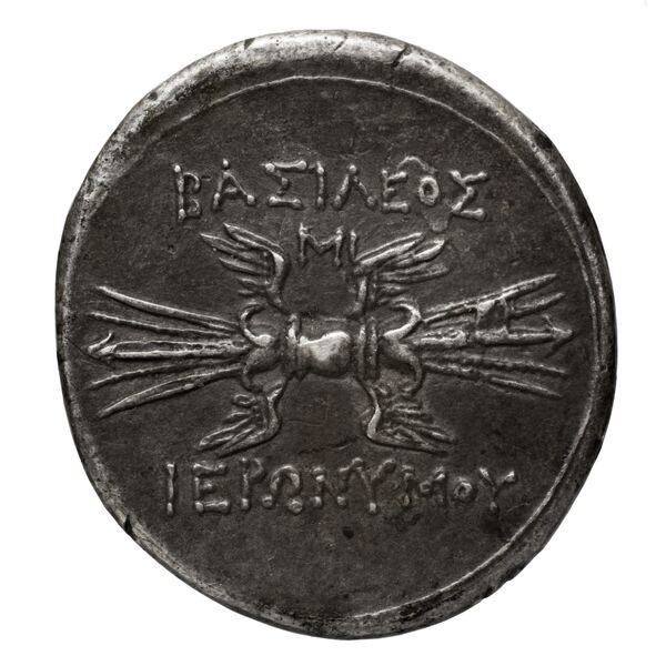 Hieronymus of Syracuse Syracuse Holloway 1969 3-16_18-38_40-52_55-60, реверс, BnF (IRIS)