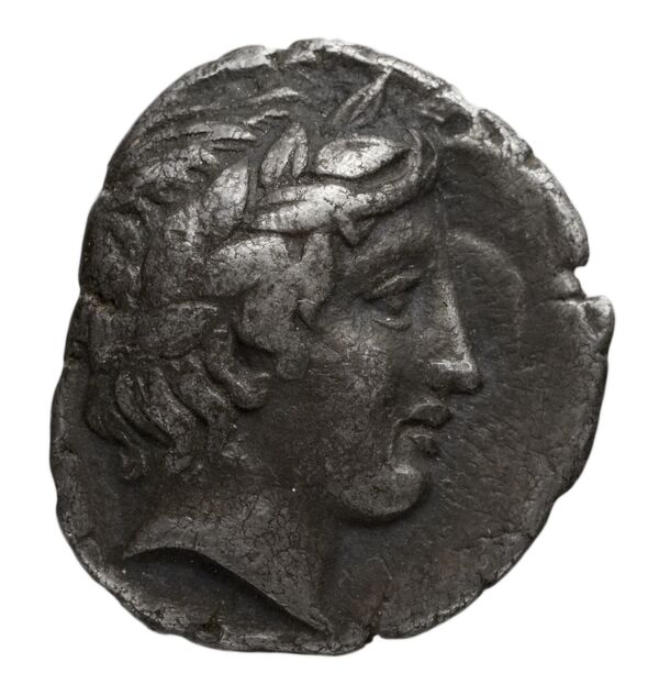 Chalcidian League Olynthus Robinson /Clement 1938 Group N-X, tetradrachms and tetrobols, аверс, BnF (IRIS)
