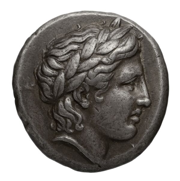 Chalcidian League Olynthus Robinson /Clement 1938 Group N-X, tetradrachms and tetrobols, аверс, BnF (IRIS)