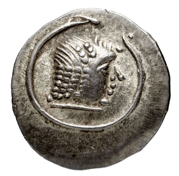 Himyarite Kingdom Arabia Huth 2010 411-431, аверс, bnf-iris