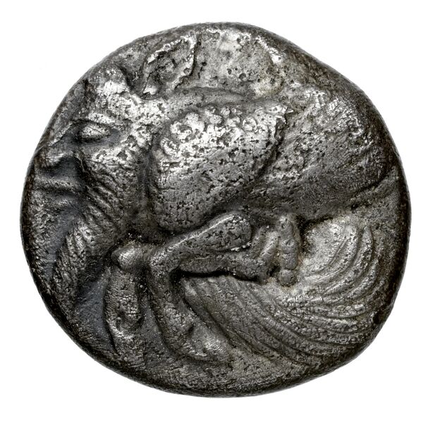 Orou, Carian dynast Uncertain Carian mint G Konuk 2007a Type 1, аверс, BnF (IRIS)