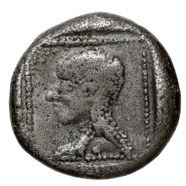 Orou, Carian dynast Uncertain Carian mint G Konuk 2007a Type 1, реверс, BnF (IRIS)