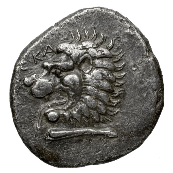 Hecatomnus of Caria Mylasa Konuk 1998 A1, аверс, BnF (IRIS)