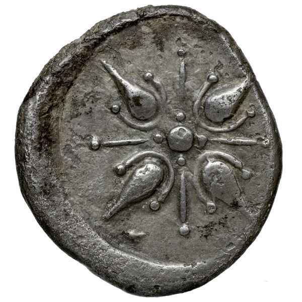 Hecatomnus of Caria Mylasa Konuk 1998 A1, реверс, BnF (IRIS)