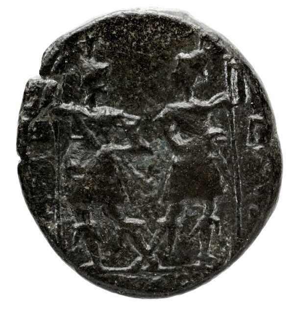 Ptolemy of Chalcis Chalcis sub Libano Herman 2006 1, реверс, BnF (IRIS)