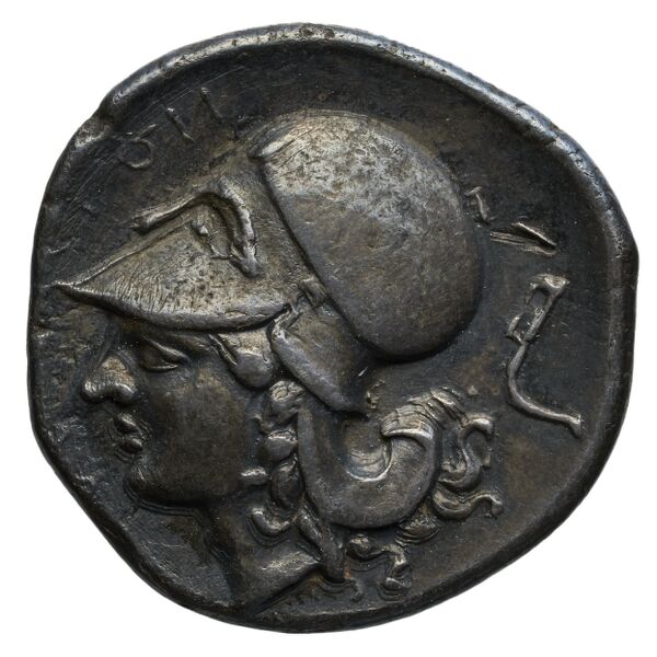 Timoleon Syracuse SNG ANS 494-510, аверс, BnF (IRIS)