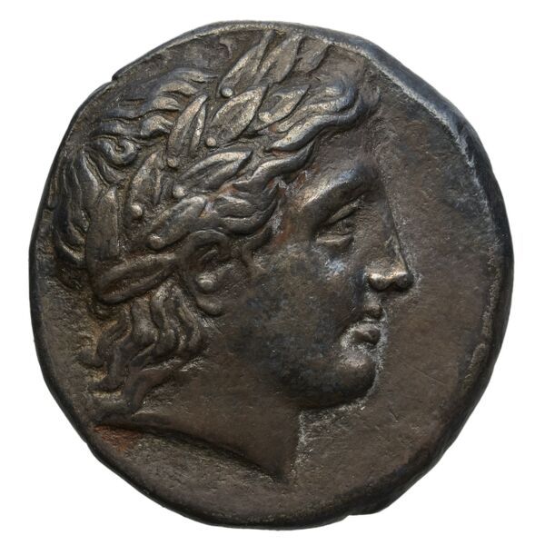 Chalcidian League Olynthus Robinson /Clement 1938 Group N-X, tetradrachms and tetrobols, аверс, BnF (IRIS)