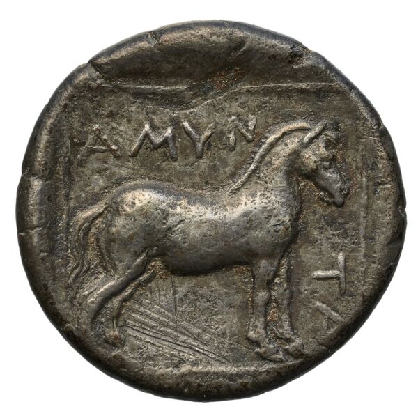 Amyntas III of Macedon Macedon SNG ANS 87-93, реверс, bnf-iris