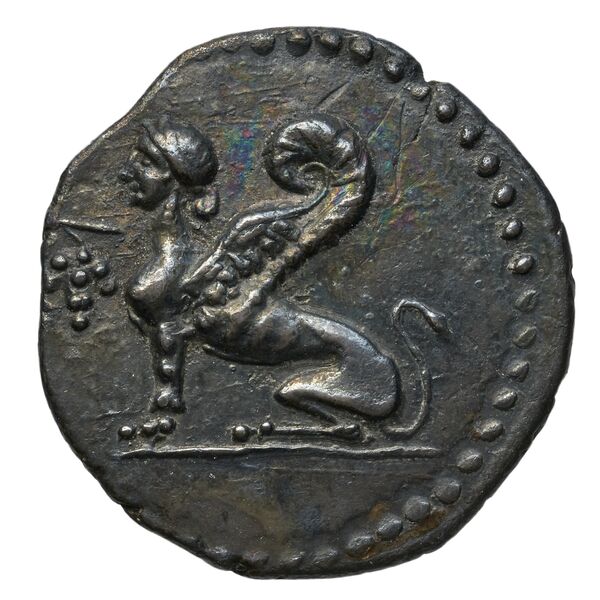 Chios Lagos 1998 Reduced Attic standard F, аверс, BnF (IRIS)