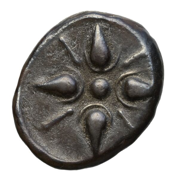 Hecatomnus of Caria Mylasa Konuk 1998 A1, реверс, BnF (IRIS)