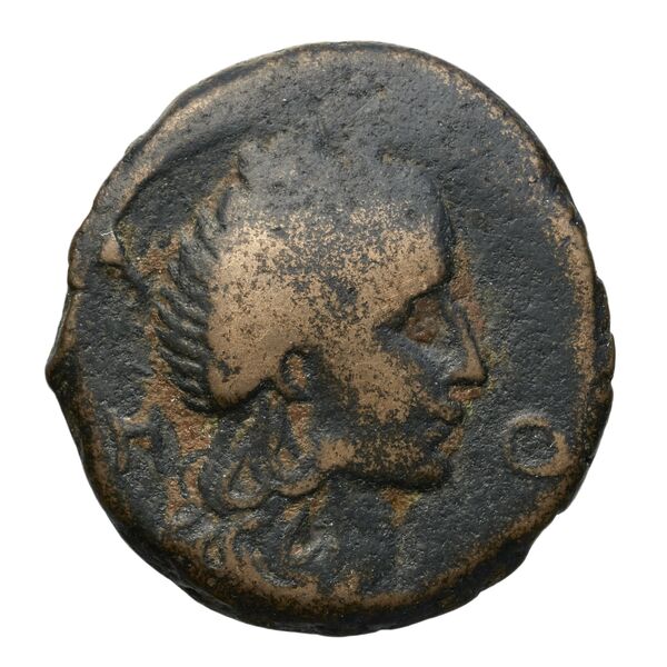 Aretas IV of Nabataea Petra Barkay 2019 105, 107, аверс, BnF (IRIS)