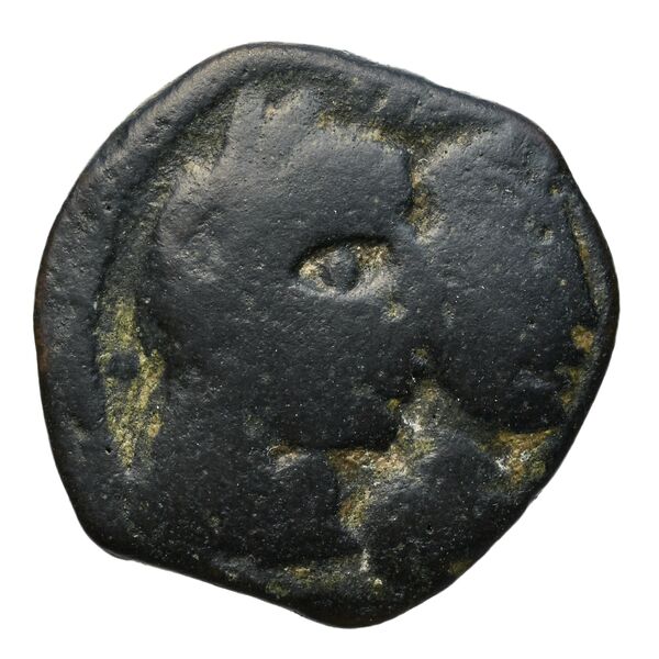 Aretas IV of Nabataea Petra Barkay 2019 186, 188, аверс, BnF (IRIS)