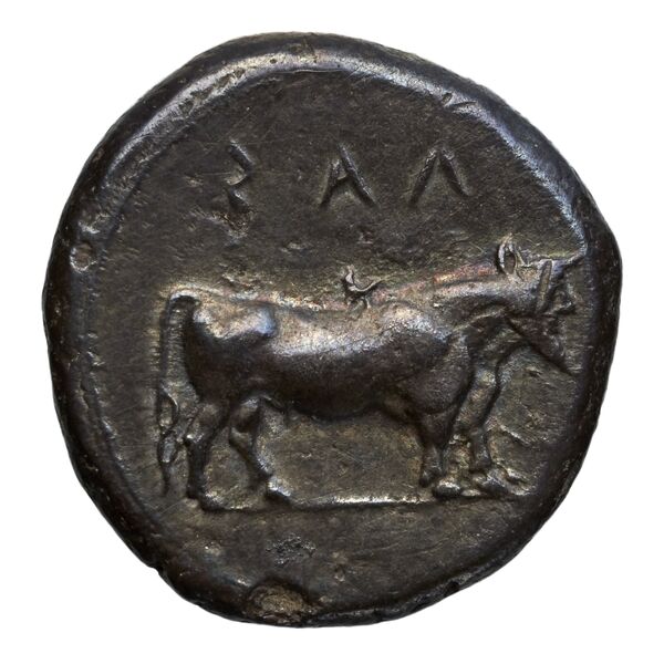 Laüs Historia Numorum Italy 2277, реверс, BnF (IRIS)