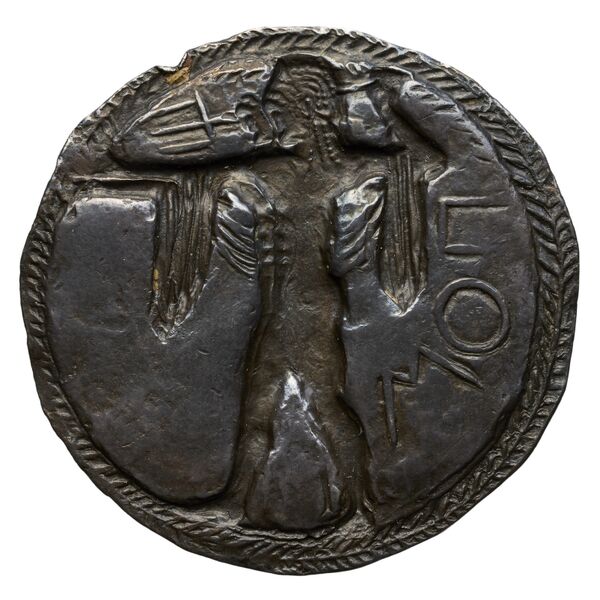 Poseidonia Historia Numorum Italy 1107, реверс, BnF (IRIS)
