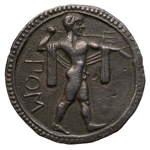 Poseidonia Historia Numorum Italy 1107, аверс, BnF (IRIS)