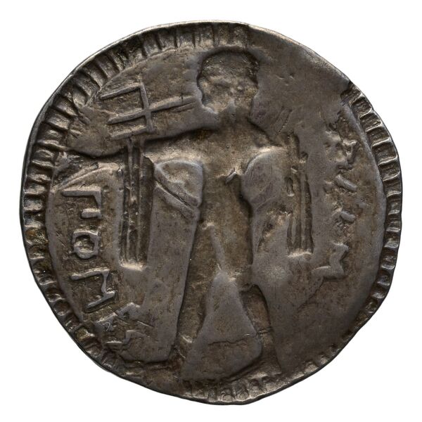 Poseidonia Historia Numorum Italy 1108, реверс, BnF (IRIS)