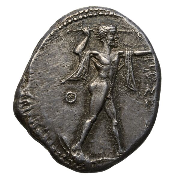 аверс Poseidonia Historia Numorum Italy 1127